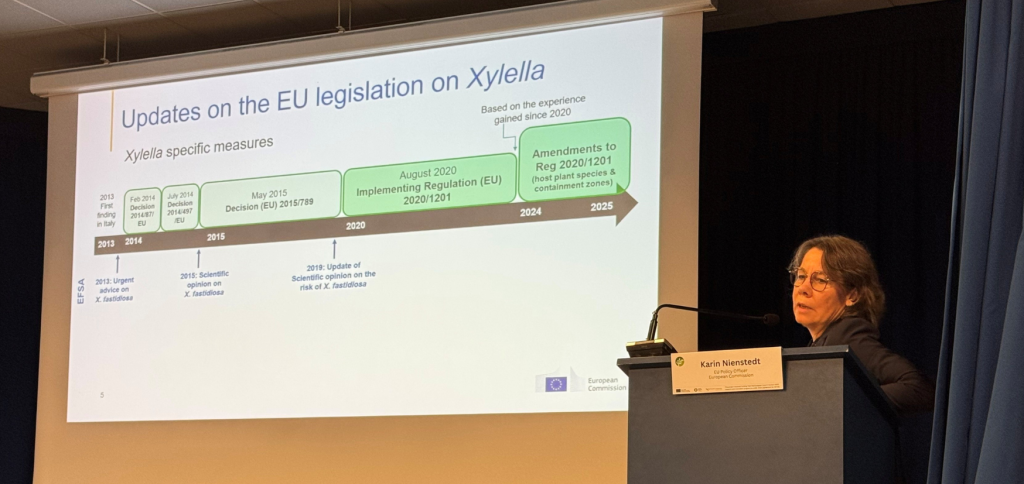 Image depicting the speakers of the two keynote sessions: Mrs. Karin Nienstedt, EU Policy Officer, and Mr. Guiseppe Stancanelli, from EFSA.